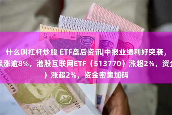 什么叫杠杆炒股 ETF盘后资讯|中报业绩利好突袭，京东健康飙涨逾8%，港股互联网ETF（513770）涨超2%，资金密集加码