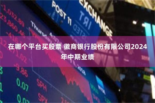 在哪个平台买股票 徽商银行股份有限公司2024年中期业绩