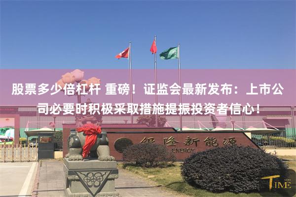 股票多少倍杠杆 重磅！证监会最新发布：上市公司必要时积极采取措施提振投资者信心！