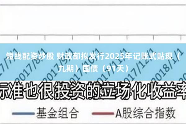 短线配资炒股 财政部拟发行2025年记账式贴现（九期）国债（91天）